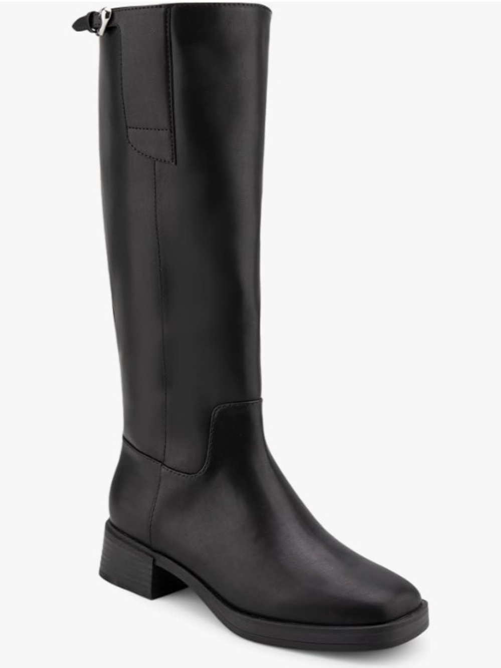 AEROSOLES Black Over-the-Knee Smooth Leather Riding Boots, NWOB Size 8